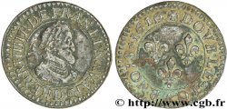 HENRI IV LE GRAND Double tournois, 2e type de Lyon 1610 Lyon