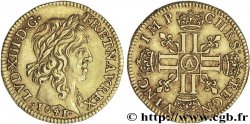 LOUIS XIII Demi-louis d or aux huit L (effigie de Jean Warin) 1641 Paris