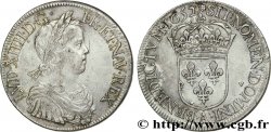 LOUIS XIV THE SUN KING Écu à la mèche longue 1652 Paris