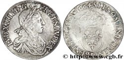 LOUIS XIV THE SUN KING Demi-écu au buste juvénile, 1er type 1664 Bayonne
