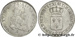 LOUIS XV THE WELL-BELOVED Tiers d écu dit de France 1721 Amiens