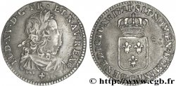 LOUIS XV  THE WELL-BELOVED  Sixième d écu de France 1721 Caen MBC