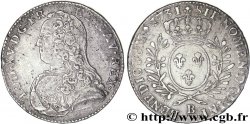 LOUIS XV DIT LE BIEN AIMÉ Demi-écu aux branches d olivier, buste habillé 1731 Rouen