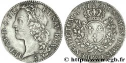 LOUIS XV THE BELOVED Demi-écu aux branches d’olivier, tête ceinte d’un bandeau 1747 Lille