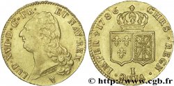 LOUIS XVI Double louis d’or aux écus accolés 1786 Limoges