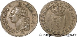 LOUIS XVI (MONARQUE CONSTITUTIONNEL) Sol dit “à l écu” 1791 Orléans