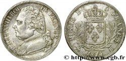 5 francs Louis XVIII, buste habillé 1814 Rouen F.308/2