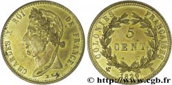 KARL X 5 centimes pour les colonies françaises, Guyane 1829 Paris