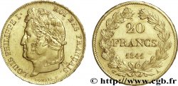 20 francs Louis-Philippe, Domard 1841 Paris F.527/25 SUP