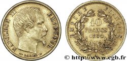 10 francs or Napoléon III tête nue, petit module, tranche cannelée 1854 Paris F.505A/1