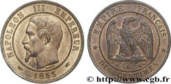 Dix centimes Napoléon III tête nue 1853 Paris F.133/2