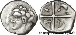VOLQUES TECTOSAGES (région de Toulouse) Drachme de style hybride entre “cubiste et romanisé”, S. 57