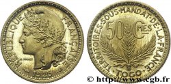 TOGO - TERRITOIRES SOUS MANDAT FRANÇAIS 50 centimes, pré-série de Morlon poids lourd, 2,5 grammes 1925 Paris