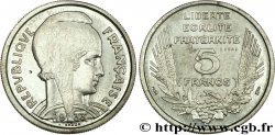 Essai de 5 francs Bazor, tranche rainurée, poids lourd 1933 Paris