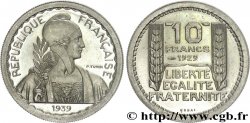 Préparation de la 10 francs Pétain, moyen module, listel large, 26 mm, 7 g - Essai n.d. Paris Maz.2606 e FDC