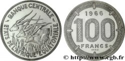 ÉTATS DE L AFRIQUE ÉQUATORIALE Essai de 100 Francs antilopes 1966 Paris