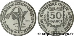 ESTADOS DE ÁFRICA DEL OESTE Essai 50 Francs masque 1972 Paris