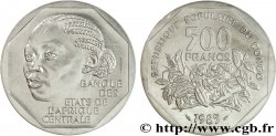 REPUBBLICA DEL CONGO Essai de 500 Francs femme africaine 1985 Paris