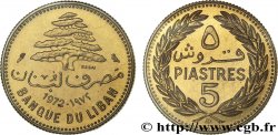 LIBAN - TROISIÈME RÉPUBLIQUE Essai de 5 Piastres cèdre du Liban 1972 Paris