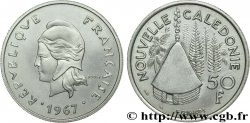 NOUVELLE CALÉDONIE Pré-série sans le mot ESSAI de 50 francs, revers Georges Guiraud 1967 Paris