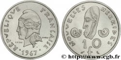 NUOVO EBRIDI (VANUATU dopo1980) Essai de 10 francs 1967 Paris