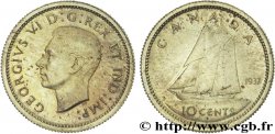 CANADA - GEORGES VI Épreuve de 10 cents en laiton 1937 