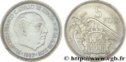 ESPAGNE - FRANCISCO FRANCO BAHAMONDE 5 pesetas - Exposition de Barcelone 1957 Madrid