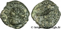 GALLIA - CARNUTES, INCERTI Bronze aux oiseaux et à la branche