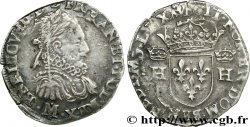 HENRY III Teston, 3e type, col fraisé 1576 (MDLXXVI) Toulouse