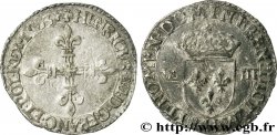HENRI III Huitième d écu, croix de face 1583 La Rochelle