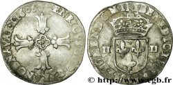 HENRI IV LE GRAND Quart d écu, croix feuillue de face 1606 Bayonne