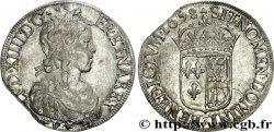 LOUIS XIV LE GRAND OU LE ROI SOLEIL Écu de Navarre à la mèche longue 1658 Saint-Palais