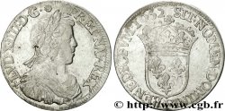 LOUIS XIV LE GRAND OU LE ROI SOLEIL Demi-écu à la mèche longue 1652 Angers