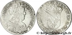 LOUIS XIV LE GRAND OU LE ROI SOLEIL Demi-écu à la mèche longue 1656 Rennes