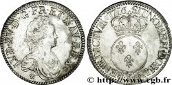 LOUIS XV THE WELL-BELOVED Écu dit vertugadin 1716 Amiens