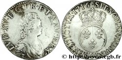 LOUIS XV THE WELL-BELOVED Écu dit vertugadin 1716 Rennes
