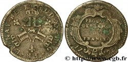LOUIS XV THE WELL-BELOVED Seize deniers des mines de Béarn 1728 Pau