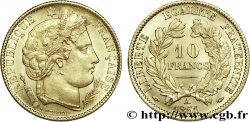 10 francs Cérès Deuxième république, levrette oreille basse, cassure de coin 1851 Paris F.504/3