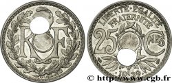 25 centimes Lindauer, Maillechort, trou décentré 1939 F.172/3