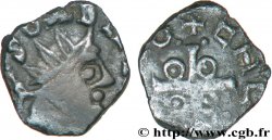 Monnaie indéterminée, ORLÉANS - POITIERS - (CIVITAS AVRELIANORVM - PECTAVORVM) Denier à la tête radiée et à la croix anillée TTB