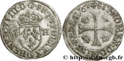 HENRI III Douzain aux deux H, 1er type 1576 Poitiers
