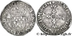 LOUIS XIII Quart d écu, croix fleuronnée au revers 1642 Aix-en-Provence