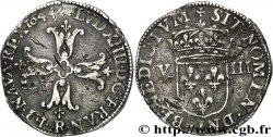 LOUIS XIV THE SUN KING Huitième d écu, 1er type, écu de face 1644 Arras