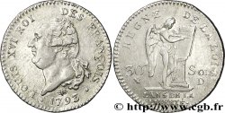 LA CONVENTION 30 sols dit au génie , type FRANÇOIS 1793 Lyon