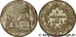 CONVENCION NACIONAL 5 décimes à la fontaine d Isis 1793 Paris