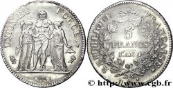 5 francs Union et Force, Union serré, avec glands intérieurs et gland extérieur 1796 Paris F.288/2