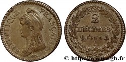2 décimes Dupré 1796 Limoges F.145/6 SUP