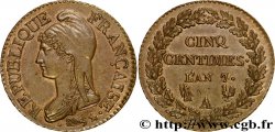 Cinq centimes Dupré, grand module 1799 Paris F.115/36