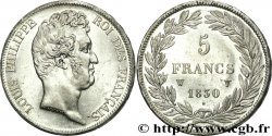 5 francs type Tiolier sans le I, tranche en creux 1830 Lille F.313/4