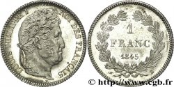 1 franc Louis-Philippe, couronne de chêne 1845 Rouen F.210/101